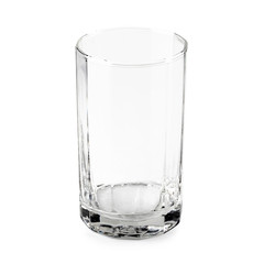 Empty glass isolated on a white background