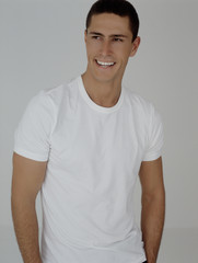 Model Strong Stylish Male Portrait