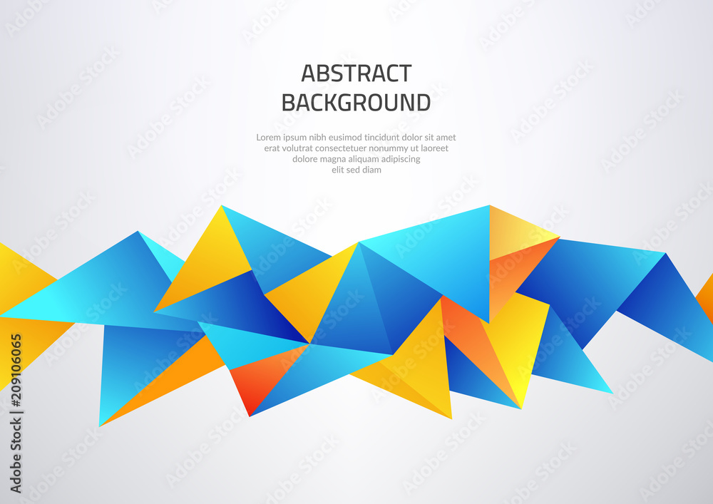 Aufkleber abstract background with geometric shapes. template on the theme of business and modern technology.