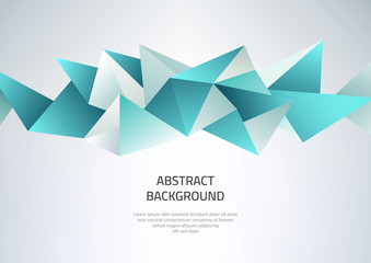 Abstract background with geometric shapes. Template on the theme of business and modern technology.