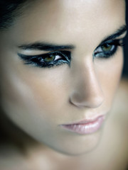 Fototapeta na wymiar Model Beauty Stylish Makeup Portrait