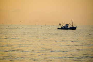 Fishing ship in the Black Sea