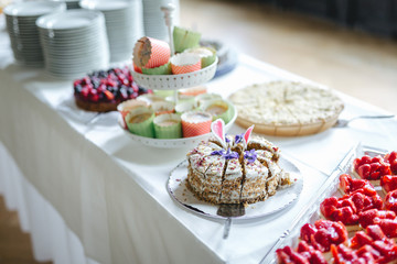 deserts at a wedding