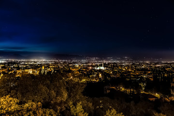 Città di Vicenza di notte