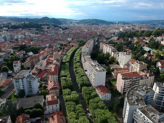 Saint-Etienne vue aérienne