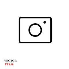 camera icon. vector illustration