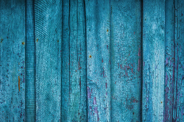Fototapeta na wymiar Wooden old antique background from ramshackle blue boards