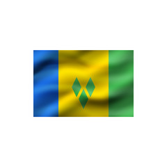 Flag of Saint Vincent and the Grenadines.