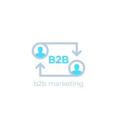 b2b marketing icon, business concept