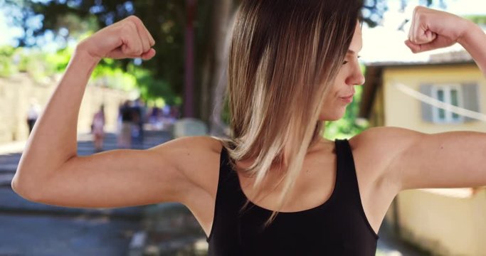5,853 Beautiful Woman Biceps Stock Video Footage - 4K and HD Video