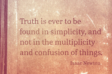 truth in simple Newton