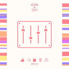 Sound mixer console icon