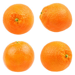 Juicy orange isolated on white background with clipping path