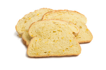 croutons bread cakes isolated