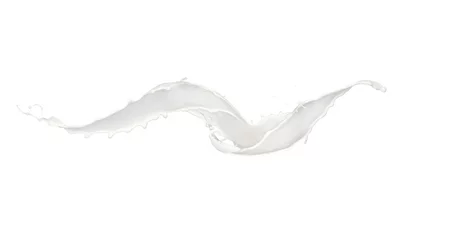 Papier Peint photo Lavable Milk-shake Abstract splash of milk on white background