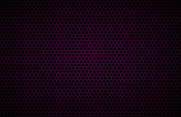 Purple geometric polygons background, abstract black metallic wallpaper, hexagonal pattern, vector illustration