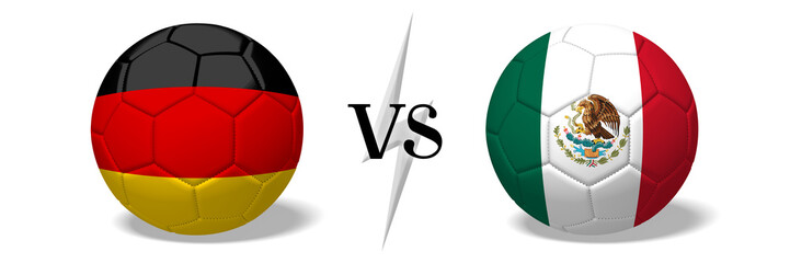 Obraz premium Soccer championship - Germany vs Mexico