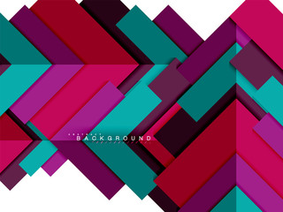 Multicolored abstract geometric shapes, geometry background for web banner