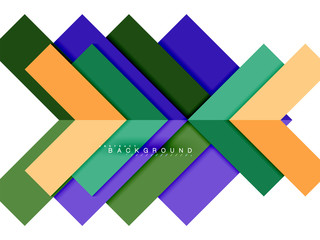 Multicolored abstract geometric shapes, geometry background for web banner