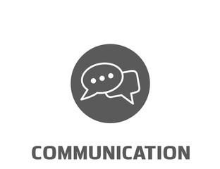Modern flat communication icon