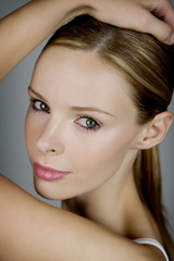 Obraz premium attractive, alive, beautiful, beauty, body, complexion, cute, calm, confident, clean, comfort, enjoy, expression, face, fashion, female, feminine, freedom, fashion, grace, glow, girl, glamour, healthy