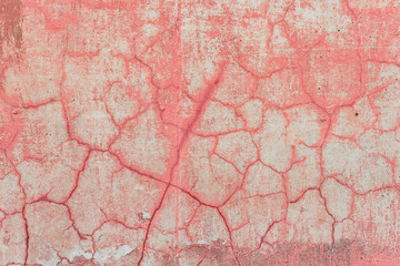 Wall fragment with scratches and cracks