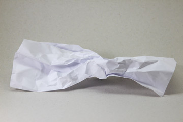 crumpled white paper