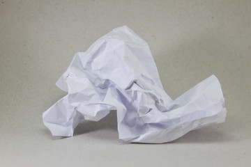 crumpled white paper