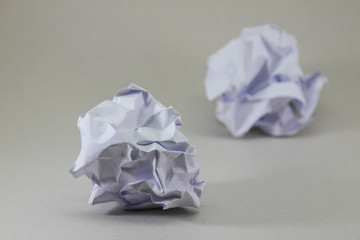 crumpled white paper