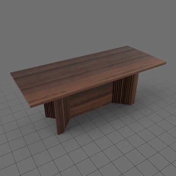 Wooden dining room table