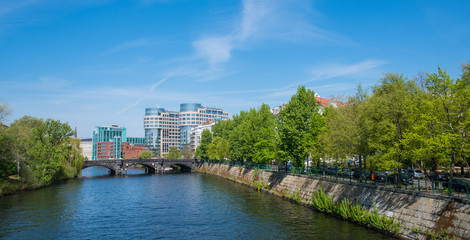 Fototapeta premium The banks of Spree river in Germany
