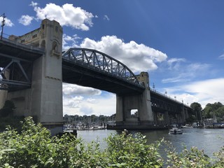 Vancouver's harbour looking at the Burrard street bridge