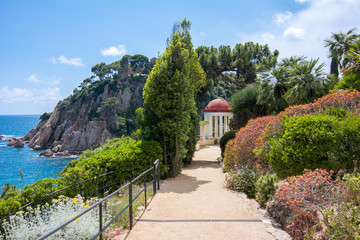 Marimurtra botanical garden in Blanes near Barcelona, Spain