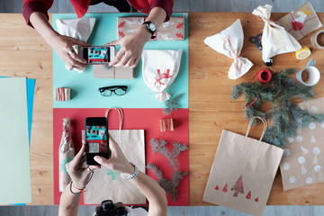 Christmas flat lay pictures