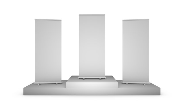 Rollup Mock-up / Concept grey & white 