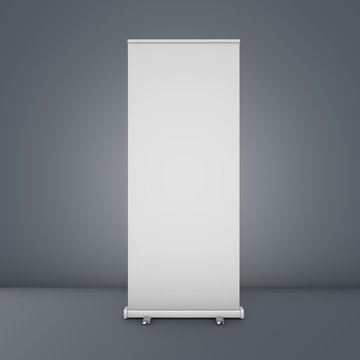 Roll-up Mock-up / konzept grau
