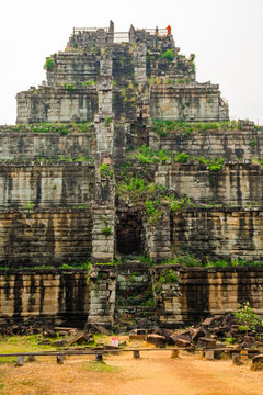 Pyramid of ancient complex Koh Ker, Cambodia