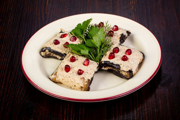 Stuffed eggplant roll