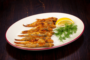 Surmullet fish with lemon