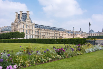 Louvre museum and Tuileries garden, Paris, France