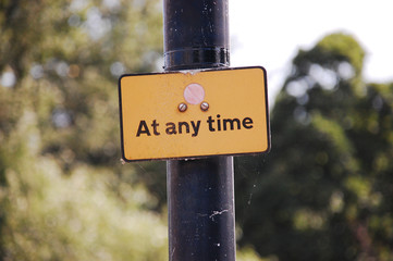 At any time
