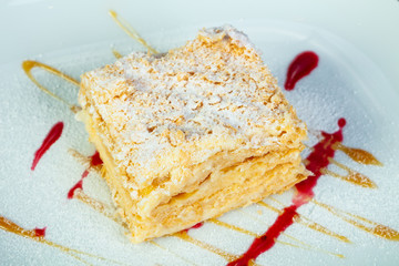 Traditional Napoleon cake