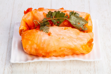Tasty cabbage roll