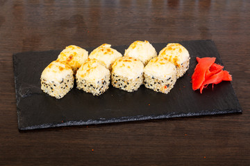 Delicious sushi roll