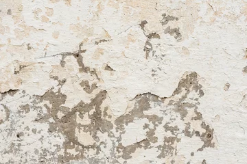 Papier Peint photo Lavable Vieux mur texturé sale Fragment de mur avec des rayures et des fissures