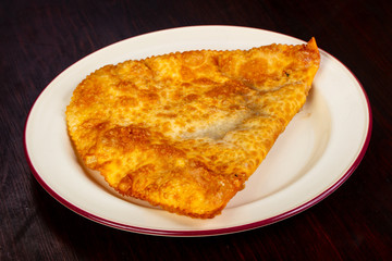 Cheburek with meat