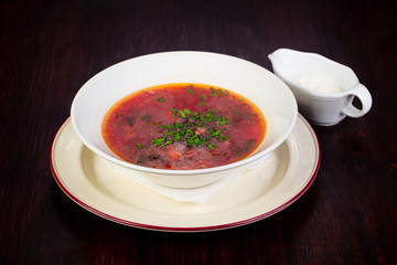 Russian soup Borscht