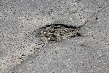 asphalt on the road