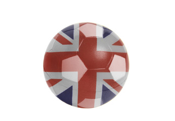British flag on Soccer ball
