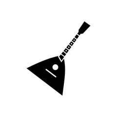 traditional russian music instrument balalaika vector icon